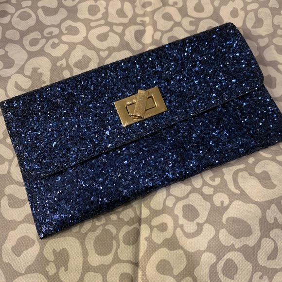 Handbags - 🌵Blue Sequin Clutch Purse Evening Small Bag